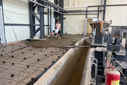 УПП НИВА, г. Солигорск . Этап 3 производства промышленного пола